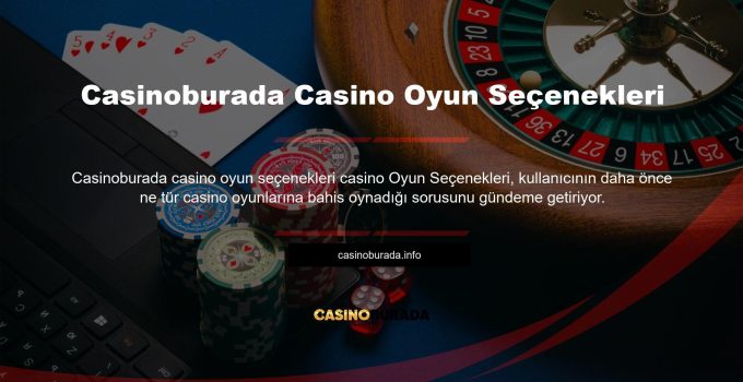Casinoburada Casino Oyun Seçenekleri