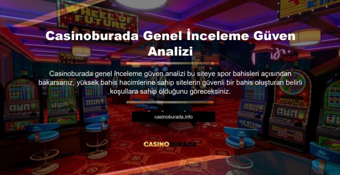 Casinoburada Genel İnceleme Güven Analizi